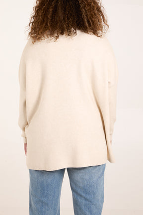 V-Neck Embellished Pocket Jumper
