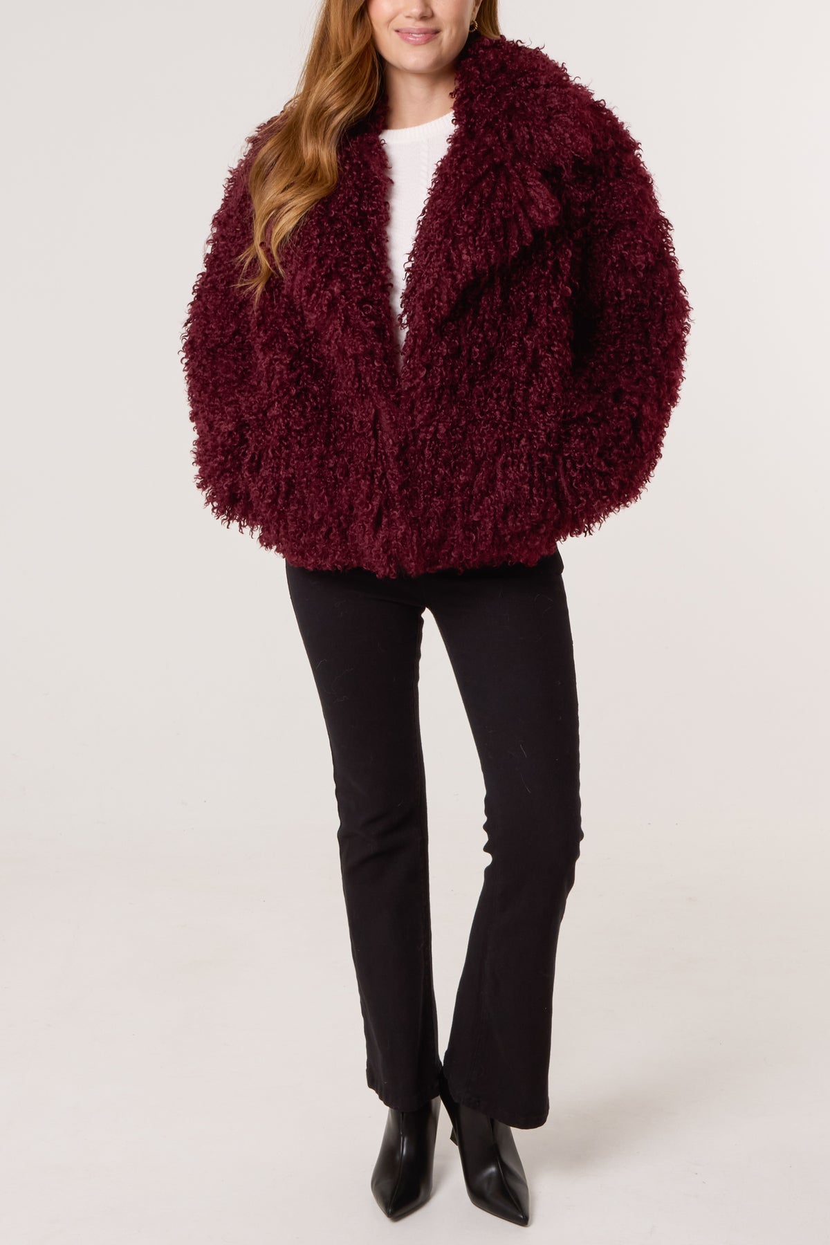 Textured Fur Coat