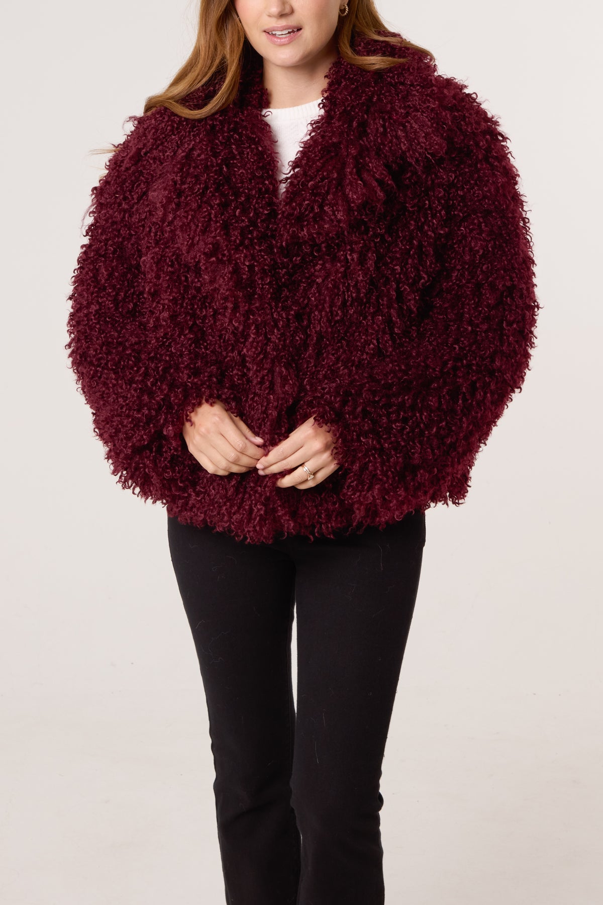 Textured Fur Coat