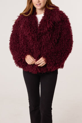 Textured Fur Coat
