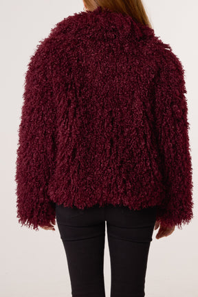 Textured Fur Coat
