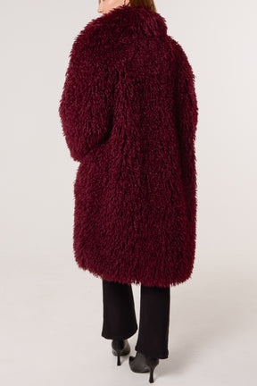 Mongolian Faux Fur Long Coat
