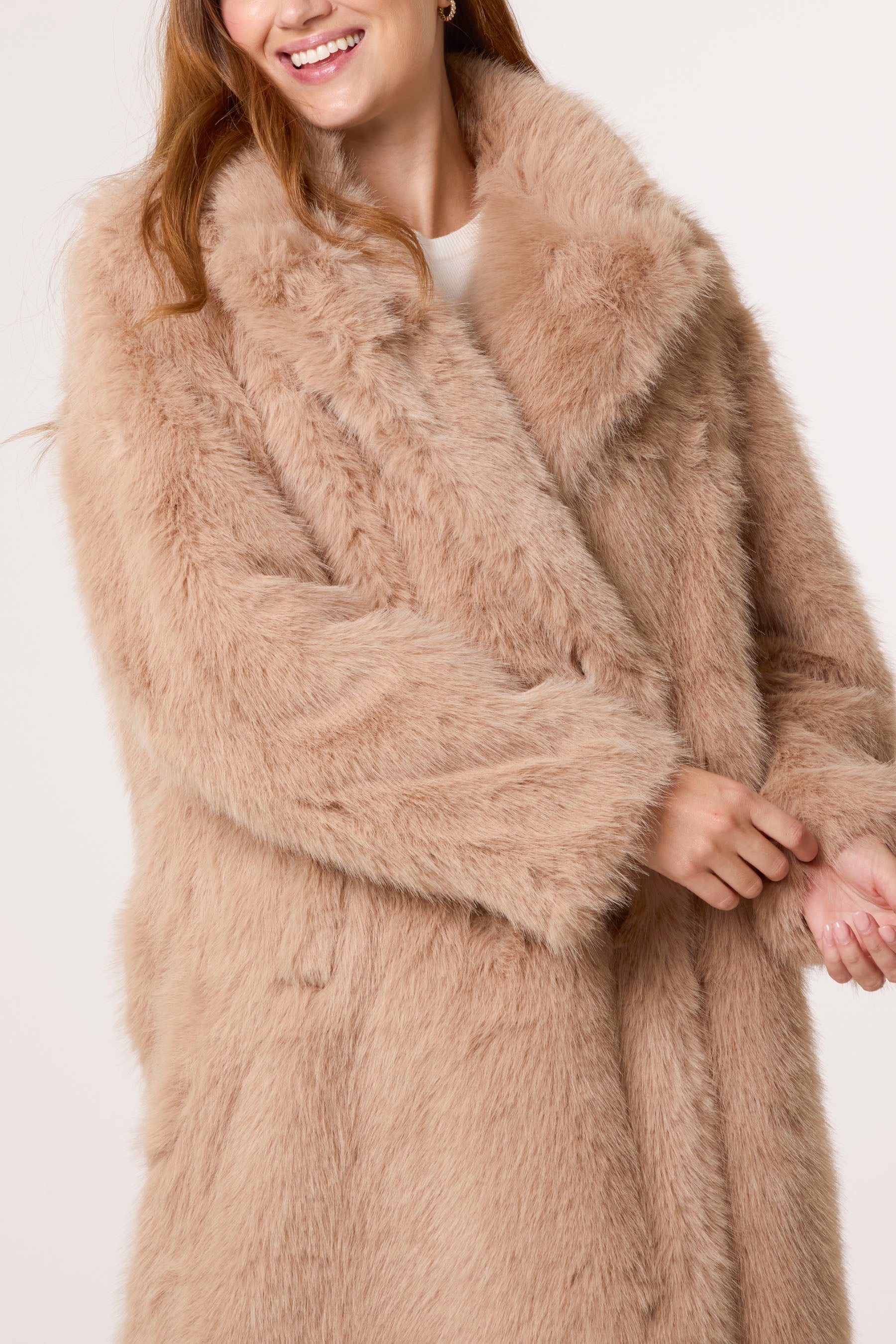 Faux Fur Long Coat