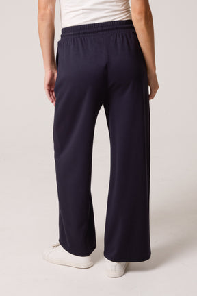 Pintuck Wide Leg Jogger Trousers