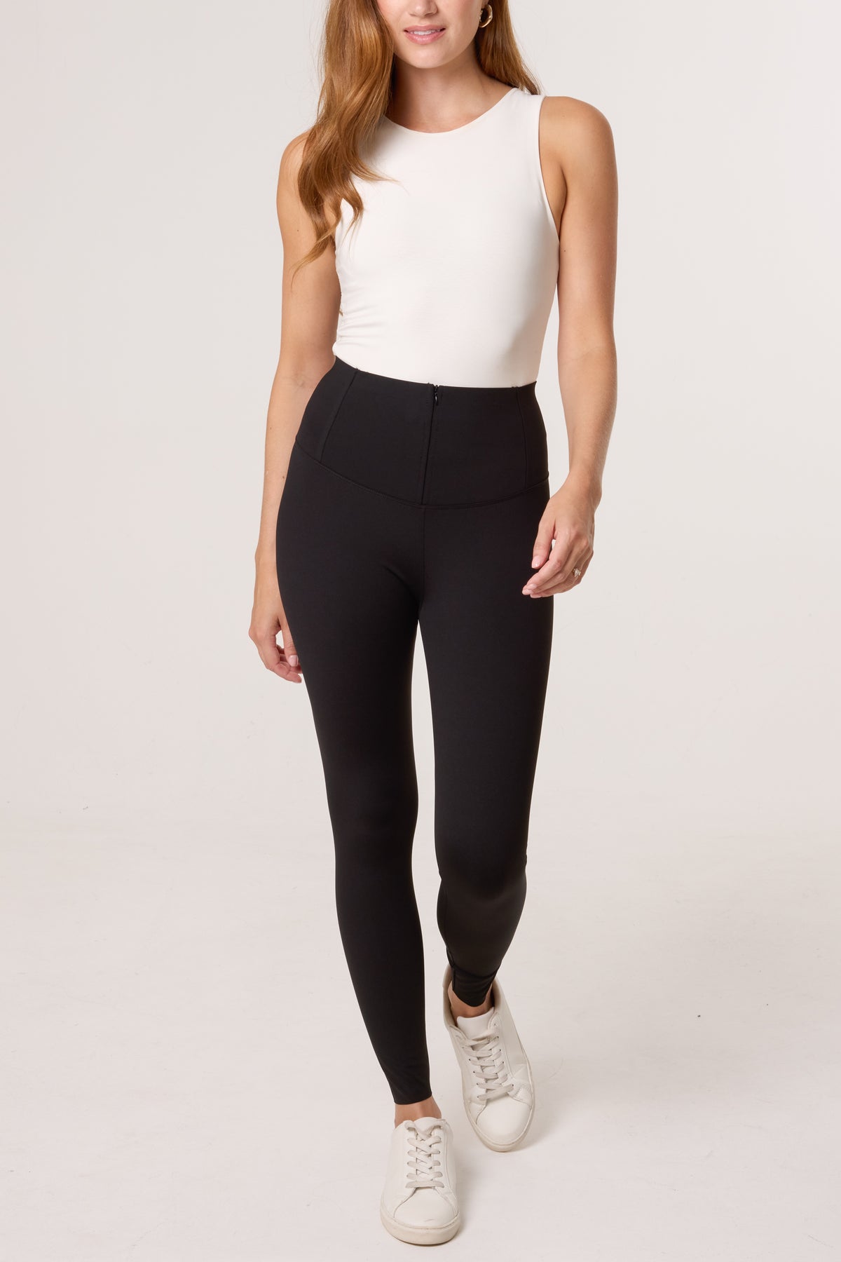 Zipper Waistband Legging