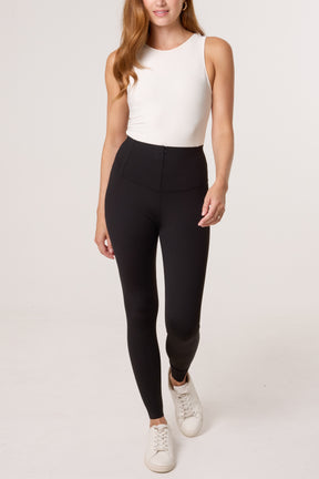Zipper Waistband Legging