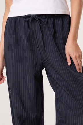 Elasticated Waist Pinstripe Trouser