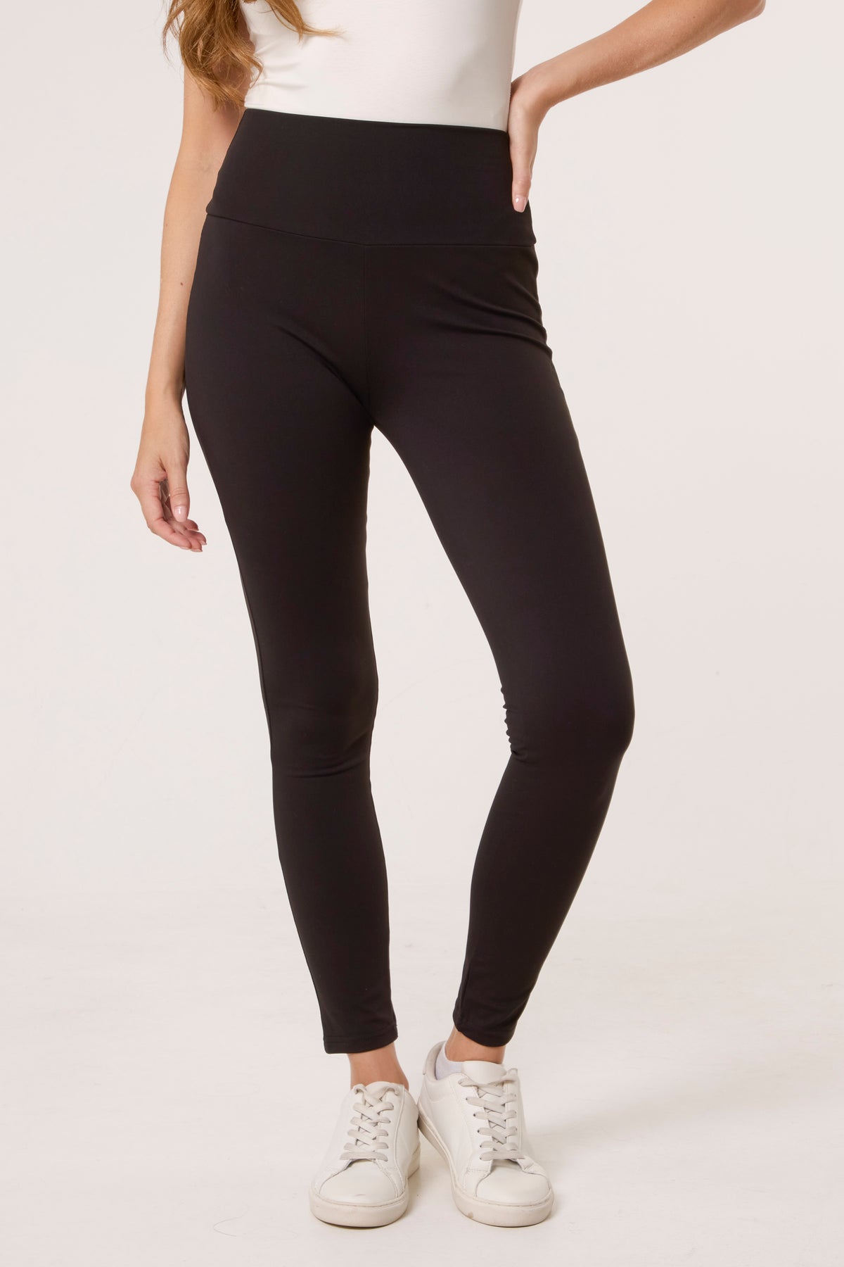 Wide Waistband Basic Legging