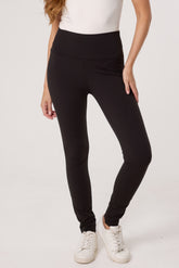 Fleece-Lined Wide Waistband Legging
