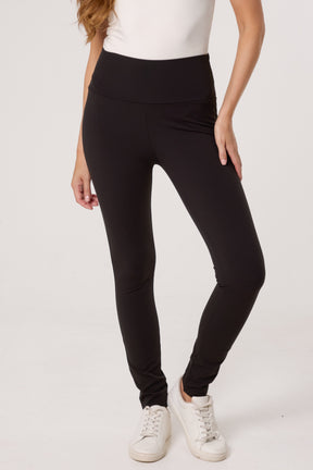 Fleece-Lined Wide Waistband Legging