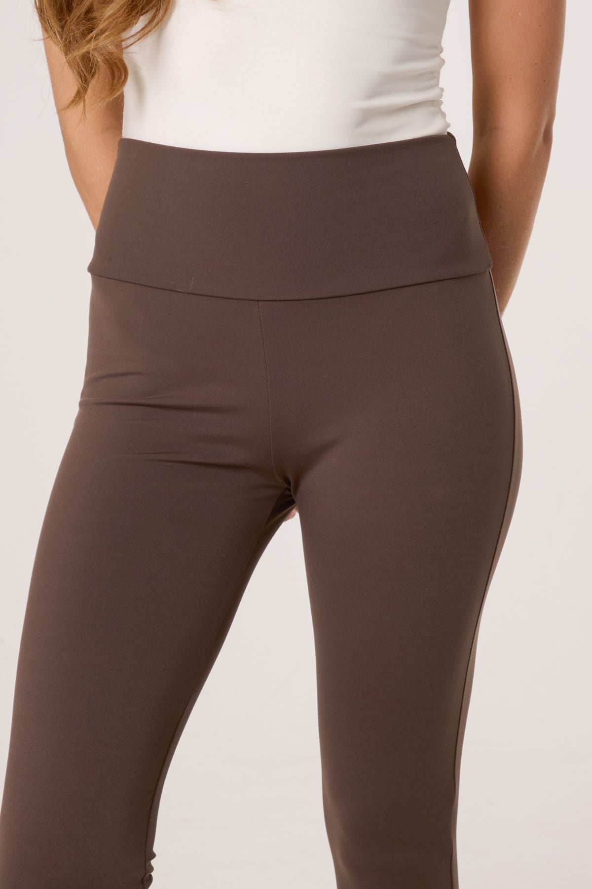 Fleece-Lined Wide Waistband Legging