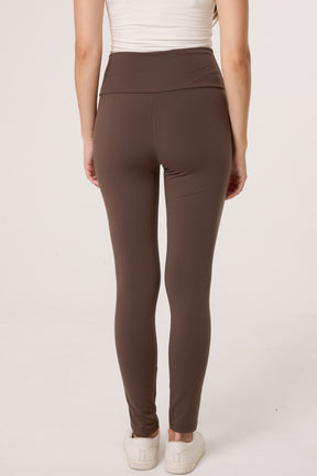 Fleece-Lined Wide Waistband Legging