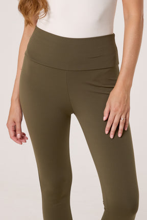 Fleece-Lined Wide Waistband Legging