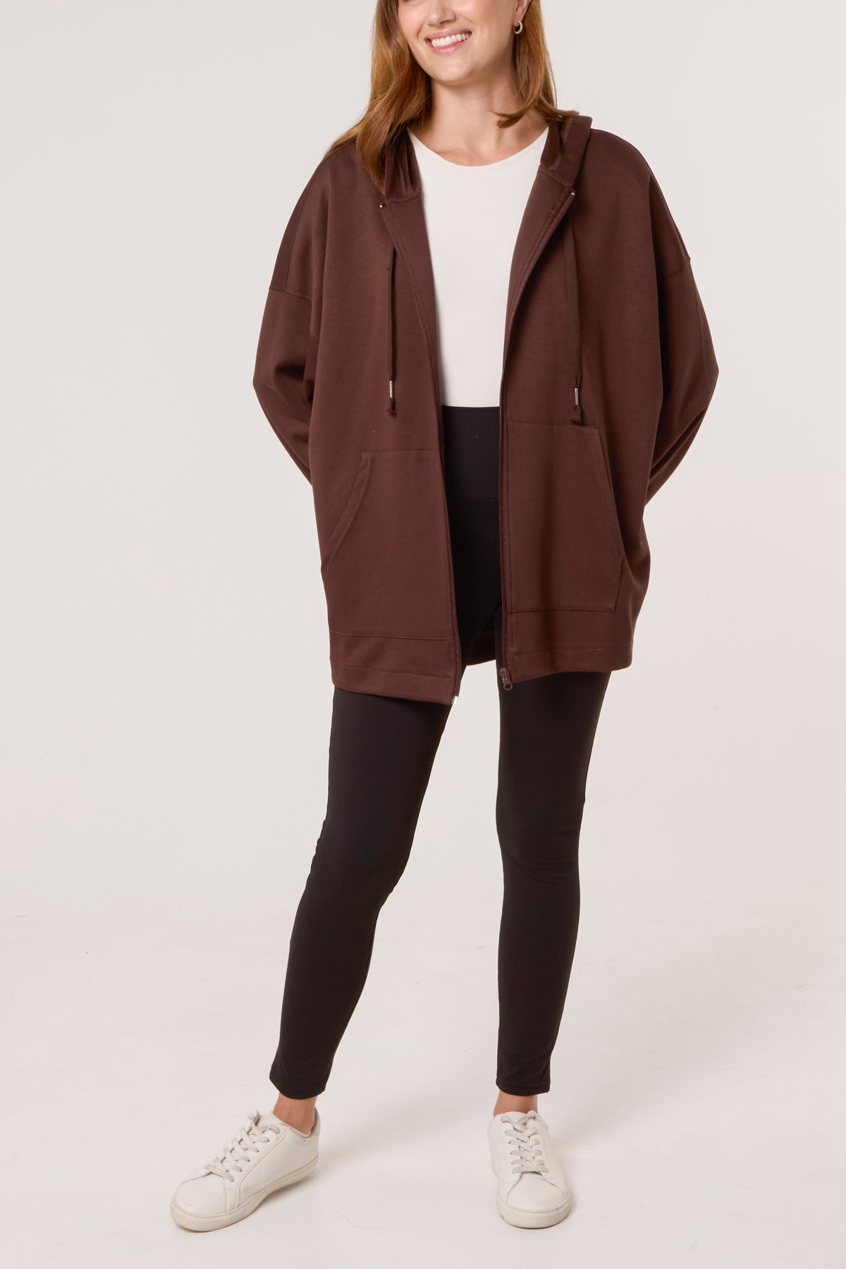 Oversized Zip Through Hoodie