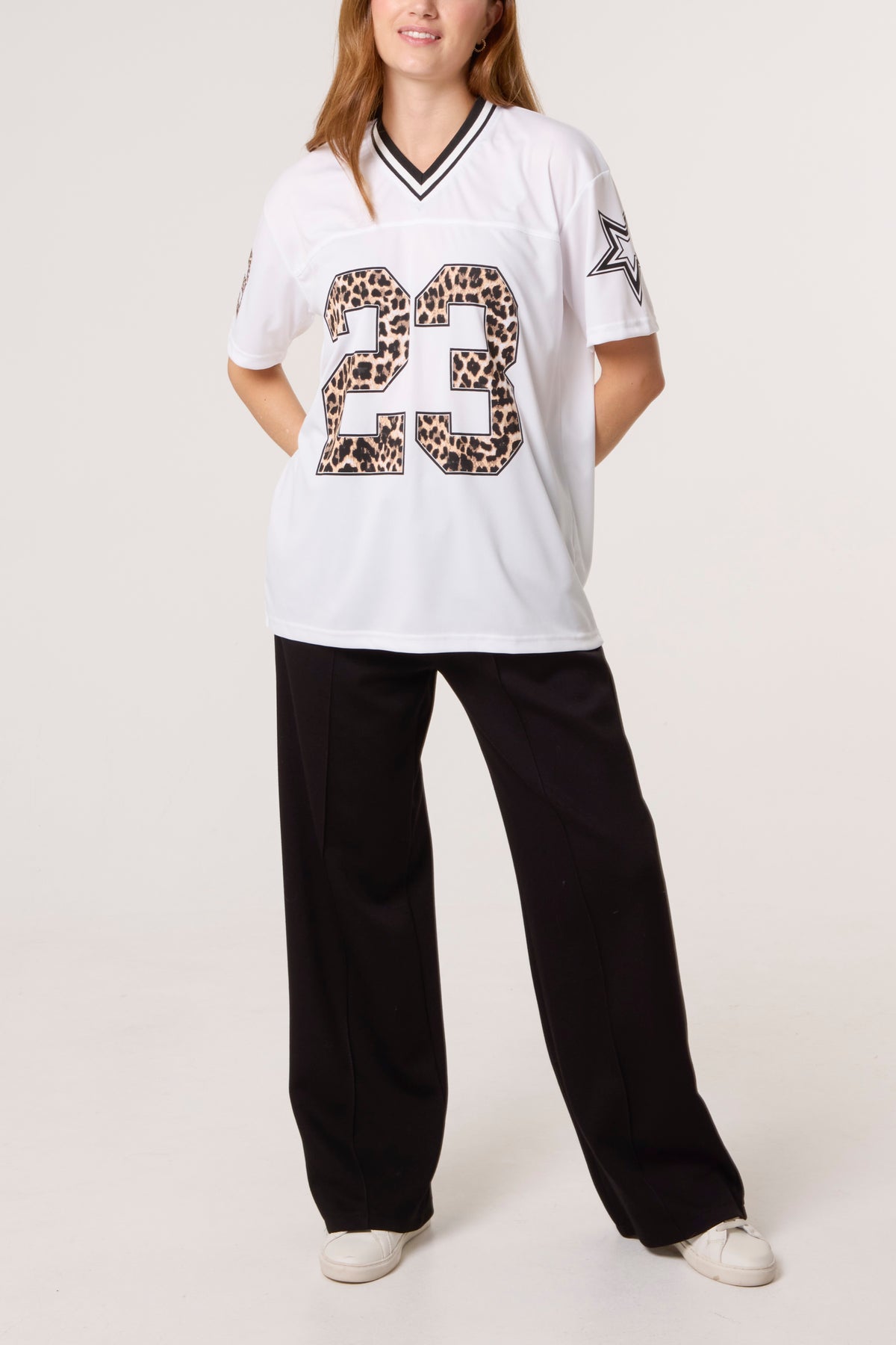 Sports Leopard Jersey Tee