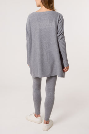 Batwing Jumper & Leggings Knit Co-Ord