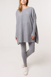 Batwing Jumper & Leggings Knit Co-Ord