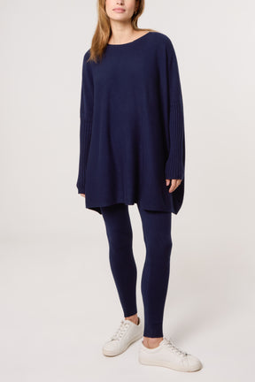 Batwing Jumper & Leggings Knit Co-Ord