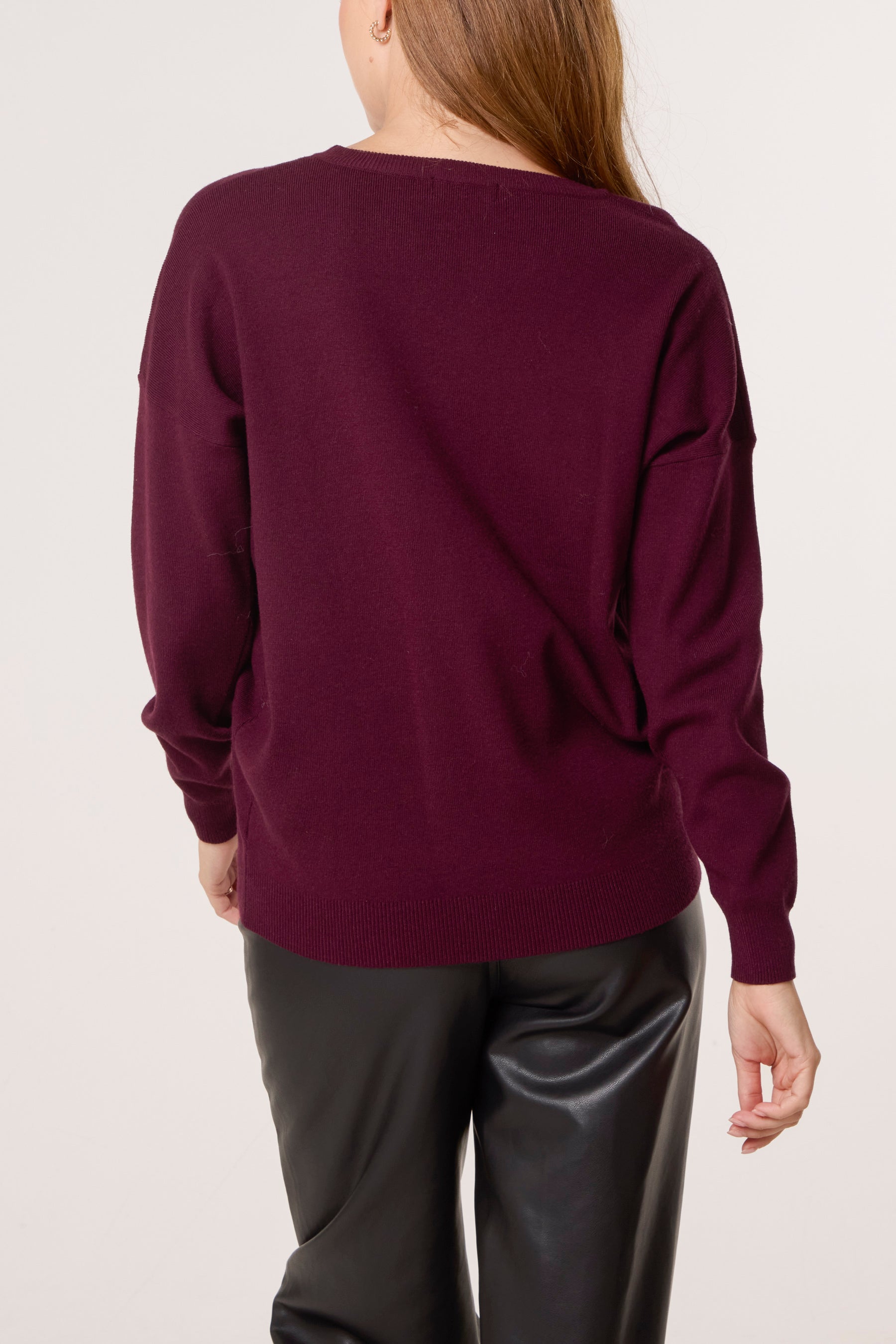 Crew Neck Fine Knit Jumper