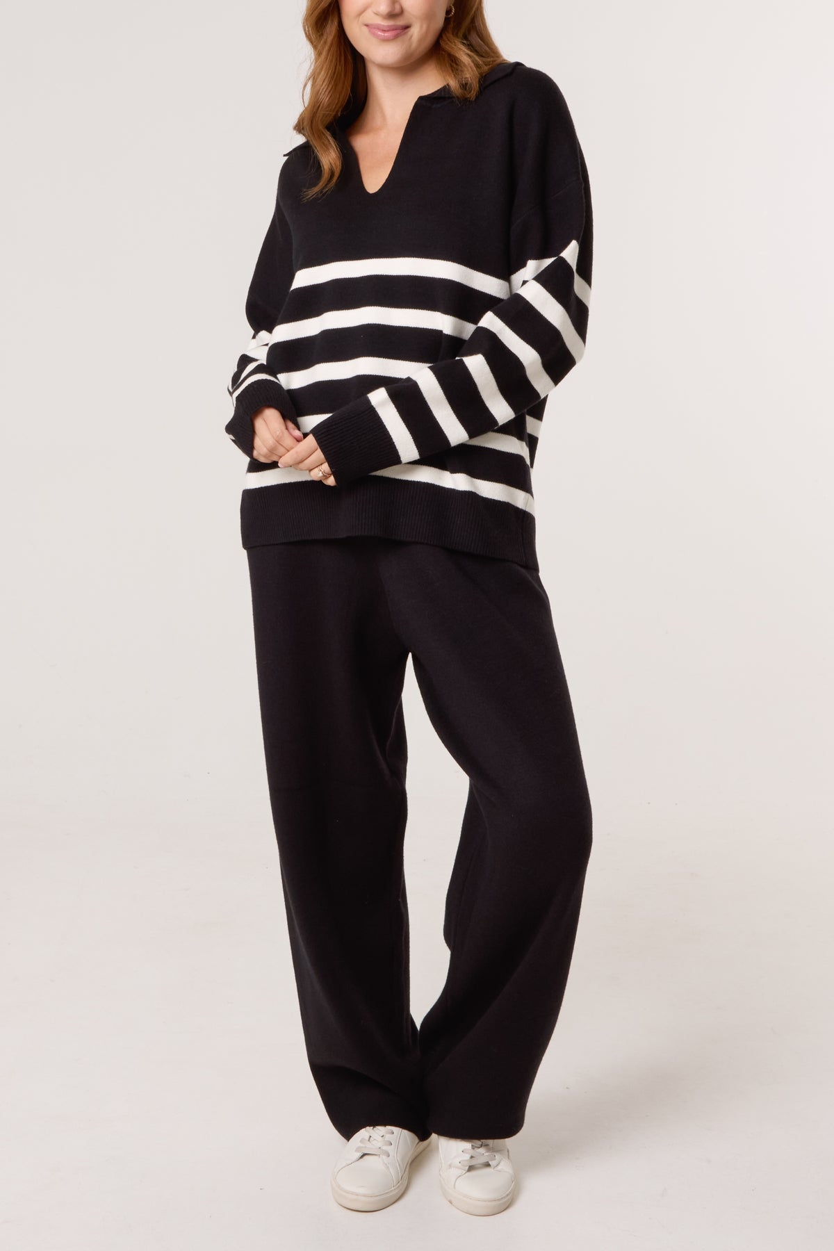 Striped Knitted Set