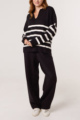 Striped Knitted Set