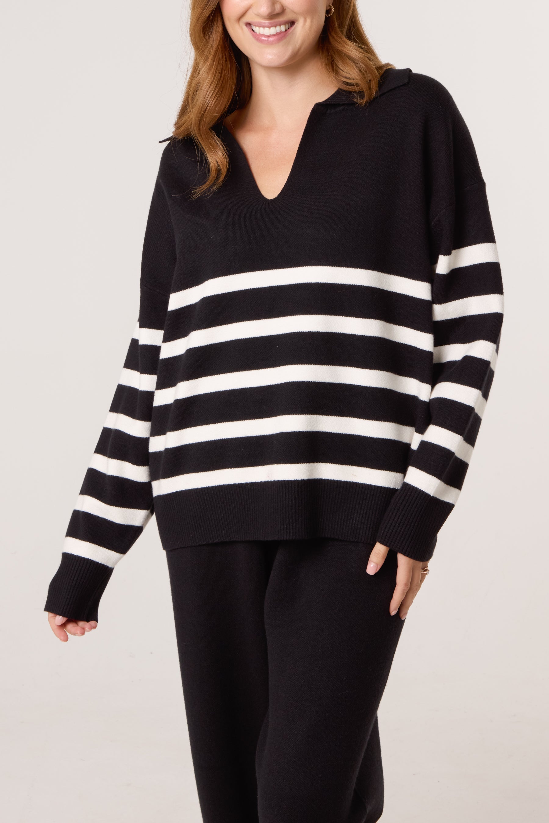 Striped Knitted Set