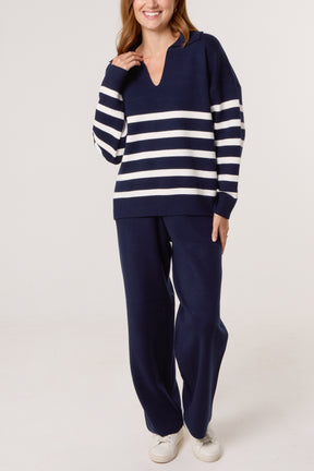 Striped Knitted Set