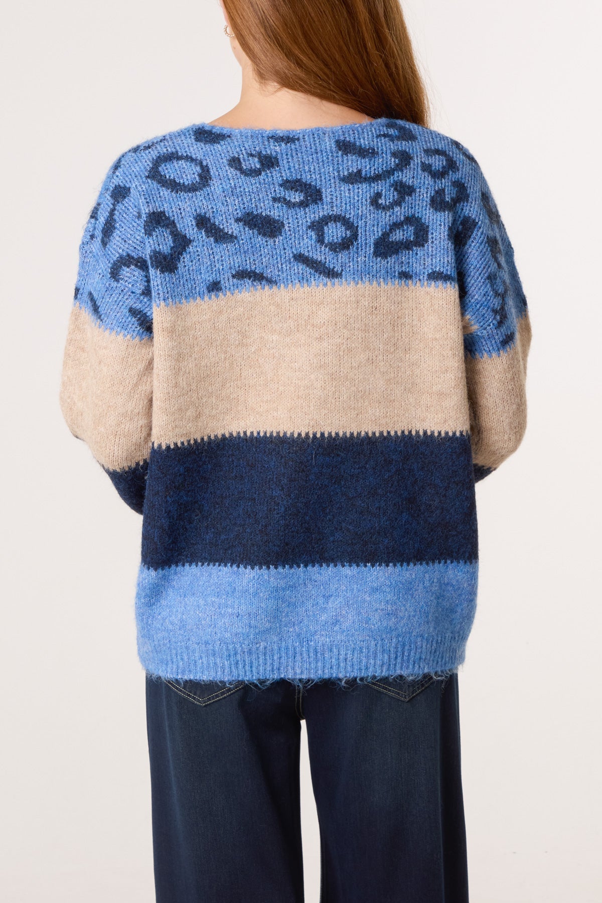Animal Colour Block Jumper