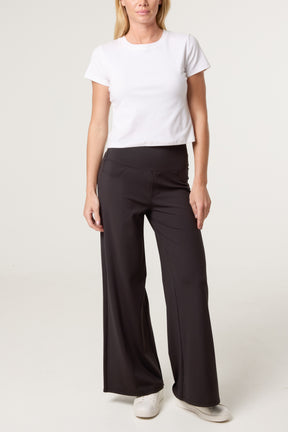 Wide Leg Soft Touch Trousers