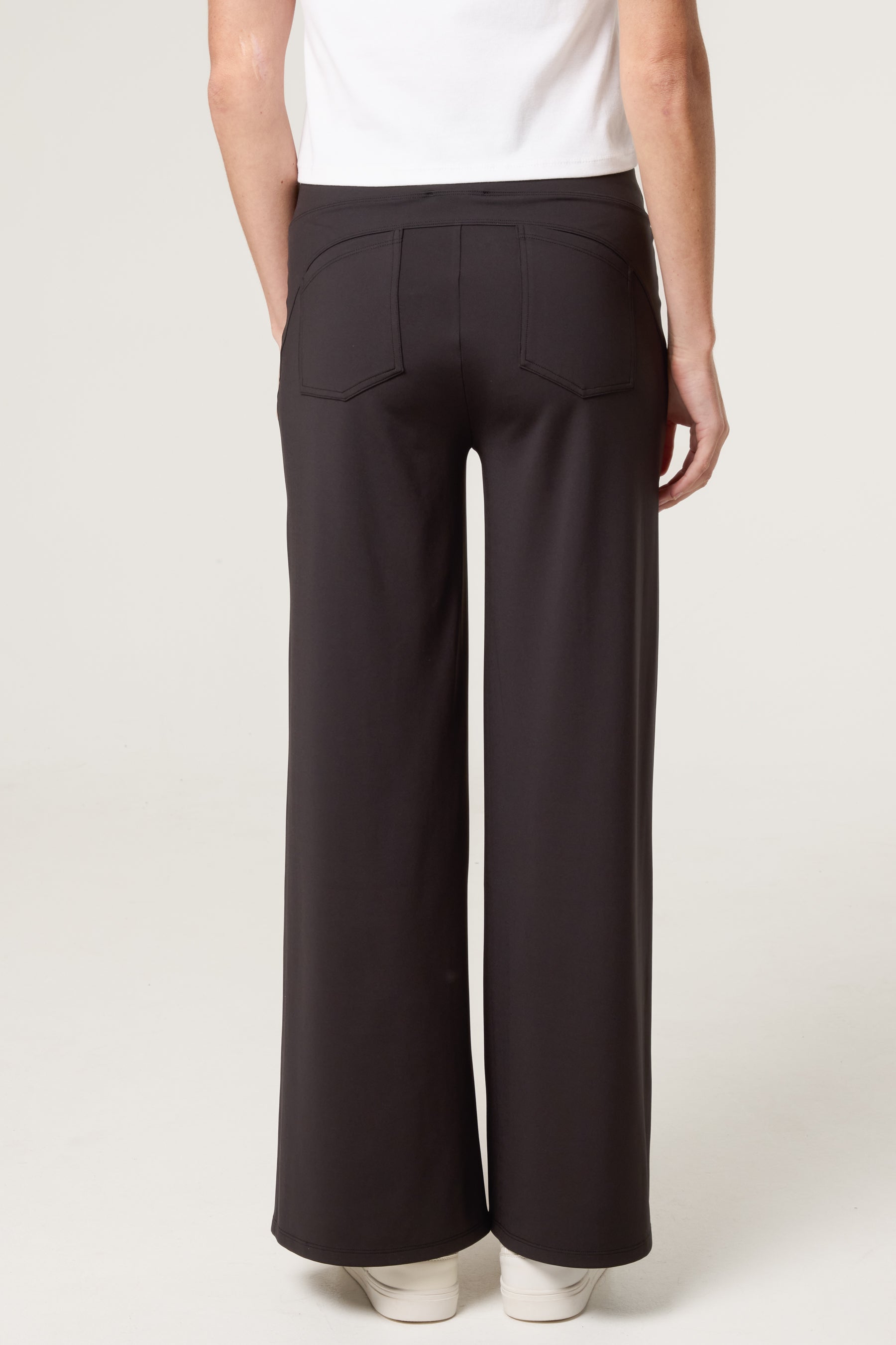 Wide Leg Soft Touch Trousers