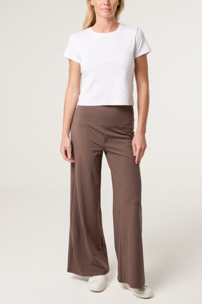 Wide Leg Soft Touch Trousers