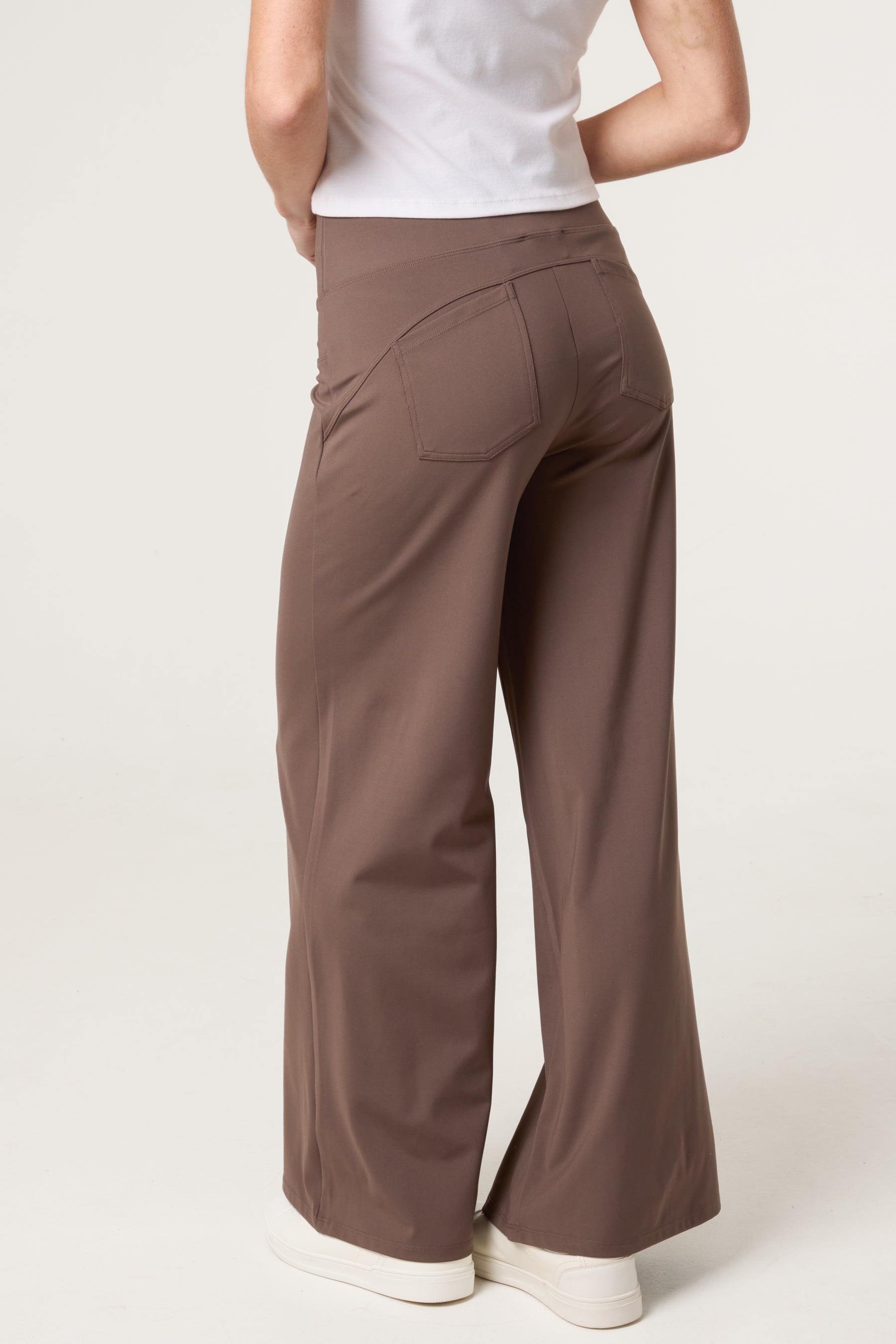 Wide Leg Soft Touch Trousers