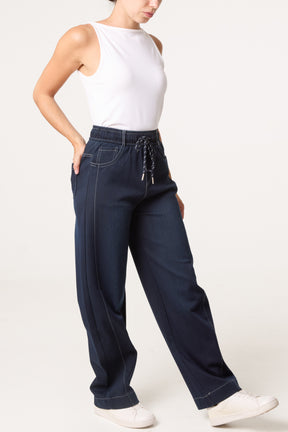 Stitch Barrel Leg Jeans