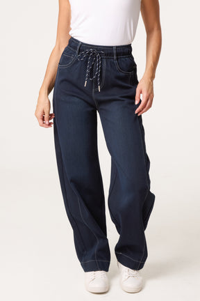 Stitch Barrel Leg Jeans