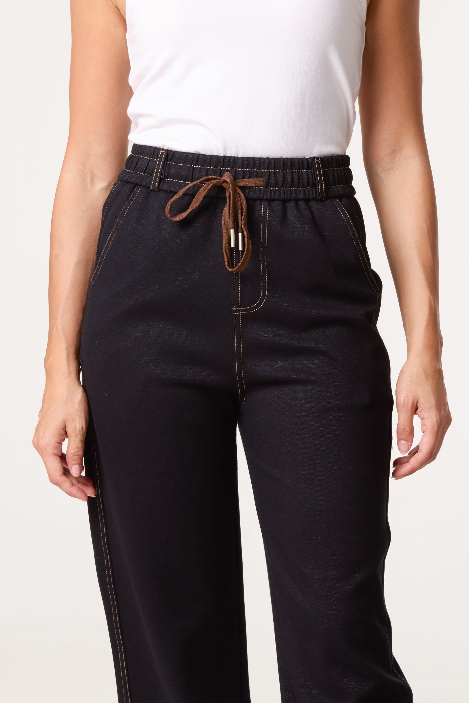 Contrast Stitching Trouser