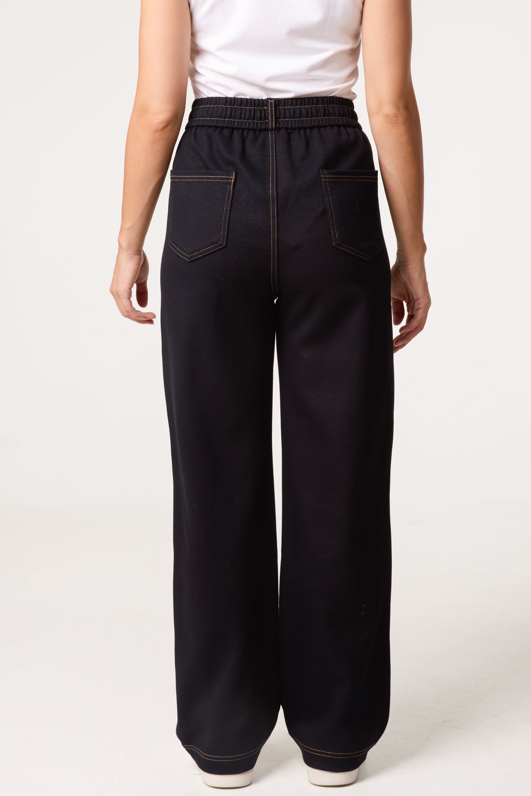Contrast Stitching Trouser