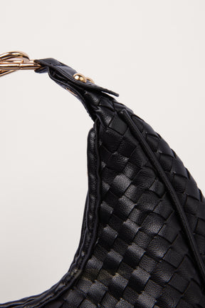 Braided Handbag With Shoulder Strap