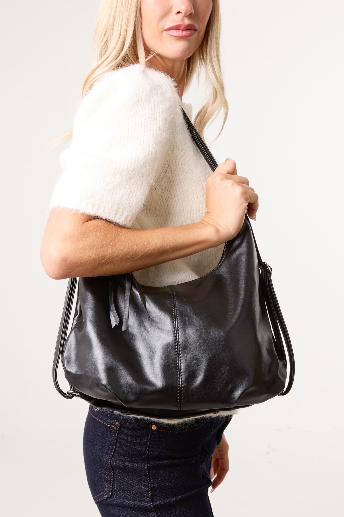 PU Large Tote Shoulder Bag