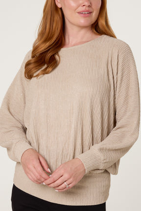 Rhinestone Batwing Top