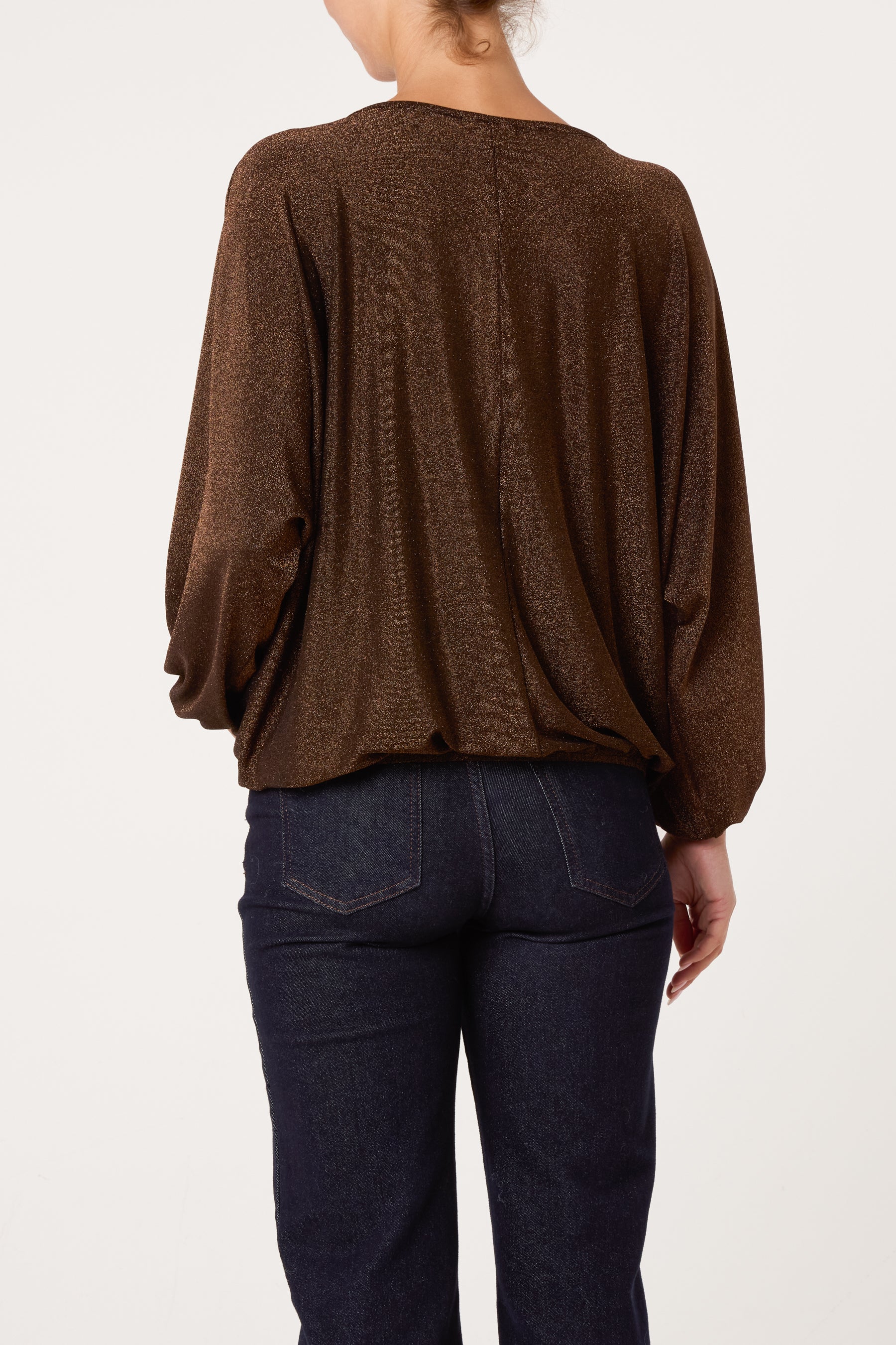 Relaxed Long Sleeve Crew Neck Top