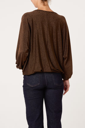 Relaxed Long Sleeve Crew Neck Top