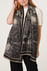 Eiffel Tower Print Scarf