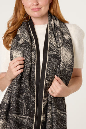Eiffel Tower Print Scarf