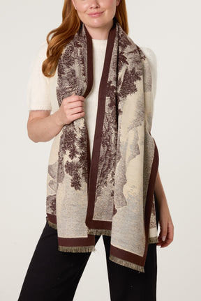 Forest Painting Style Scarf