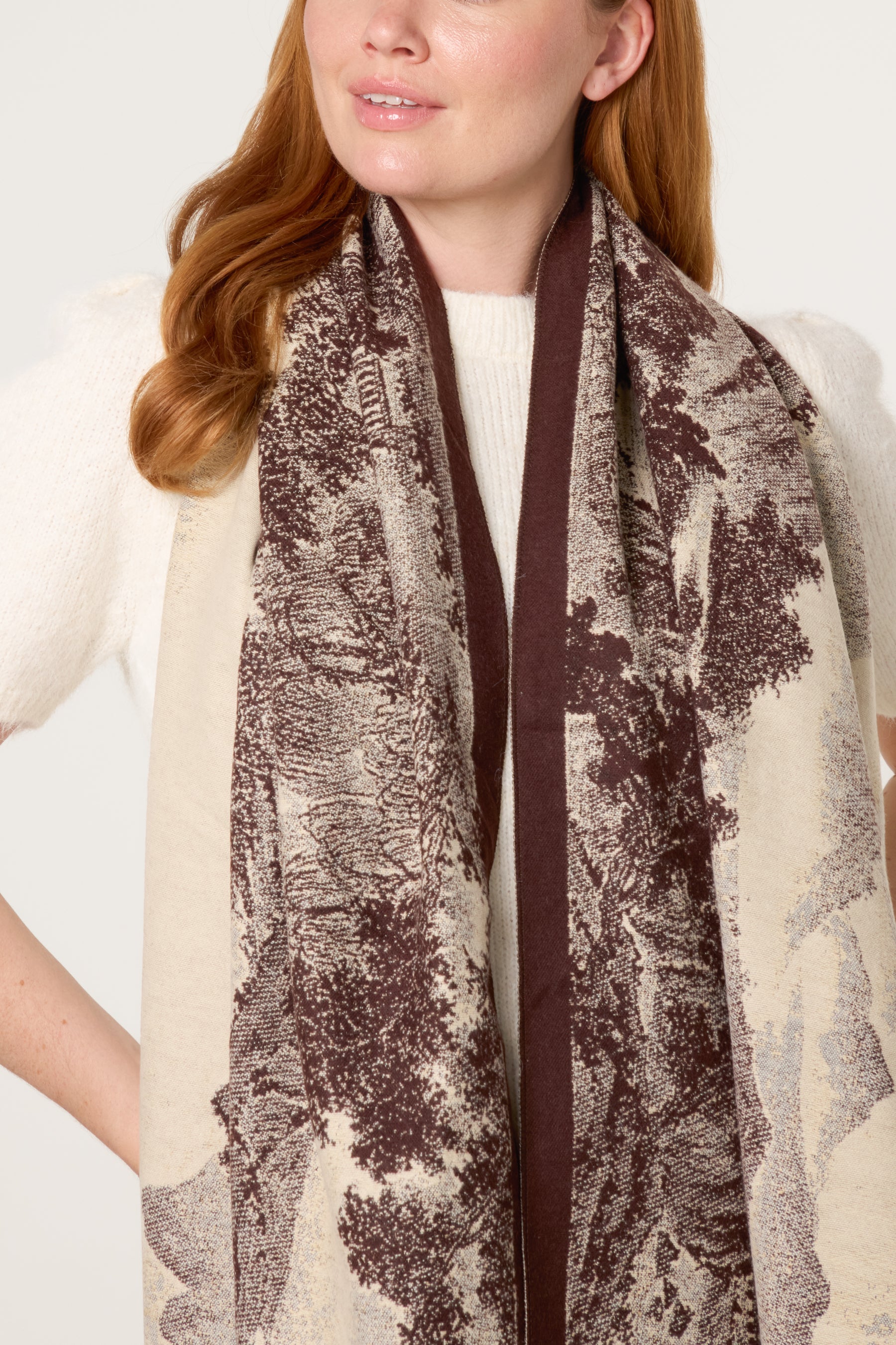 Forest Painting Style Scarf