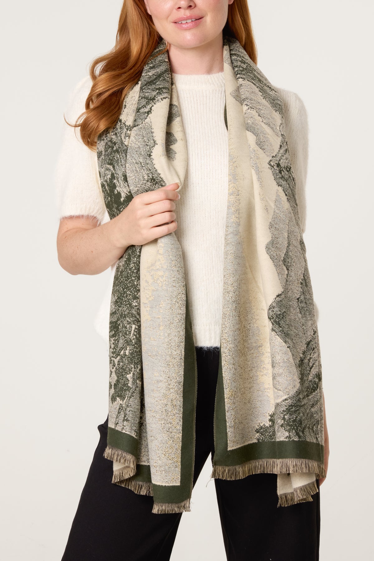 Forest Painting Style Scarf