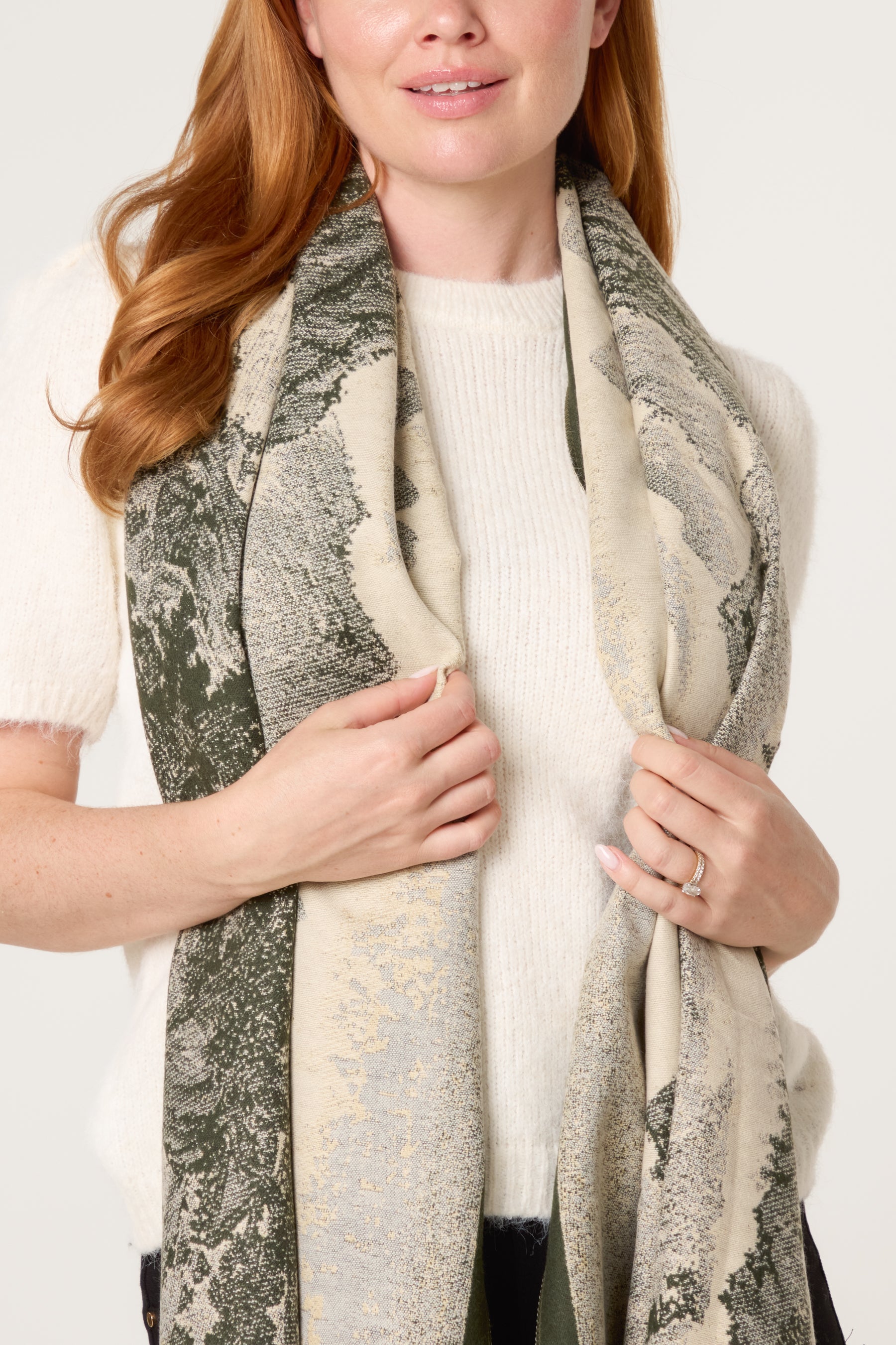 Forest Painting Style Scarf