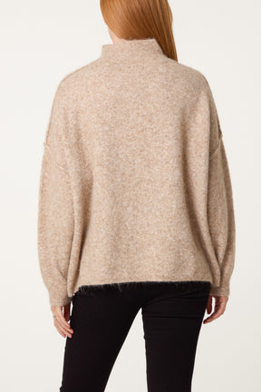 Essential High Neck Soft Jumper