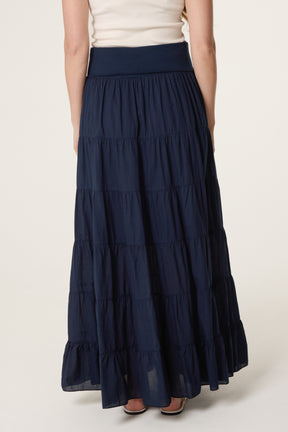 Jersey Band Tiered Skirt