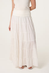 Jersey Band Tiered Skirt